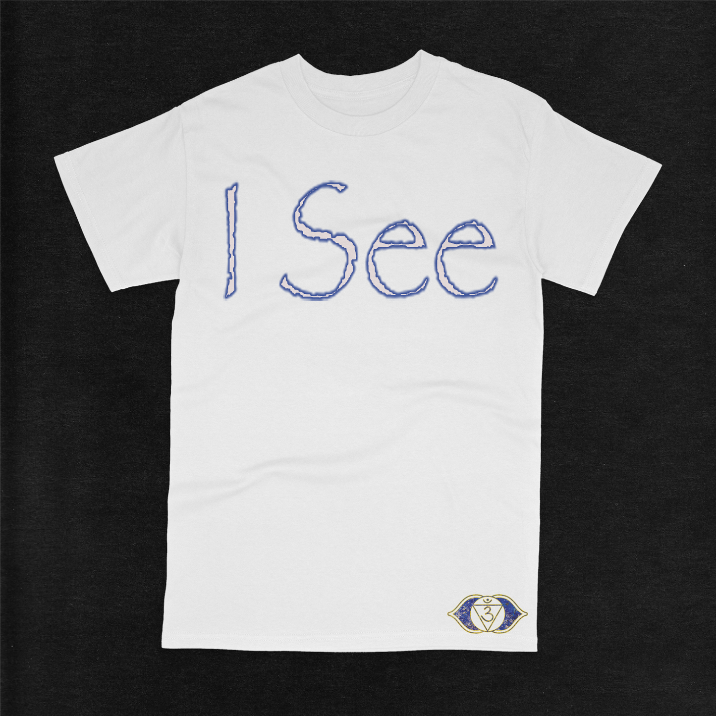 Gsmuv | Chakra Affirmations Meditation Gift | Third Eye Chakras | Lapis Lazuli Stone " I See" Affirmation T-shirt
