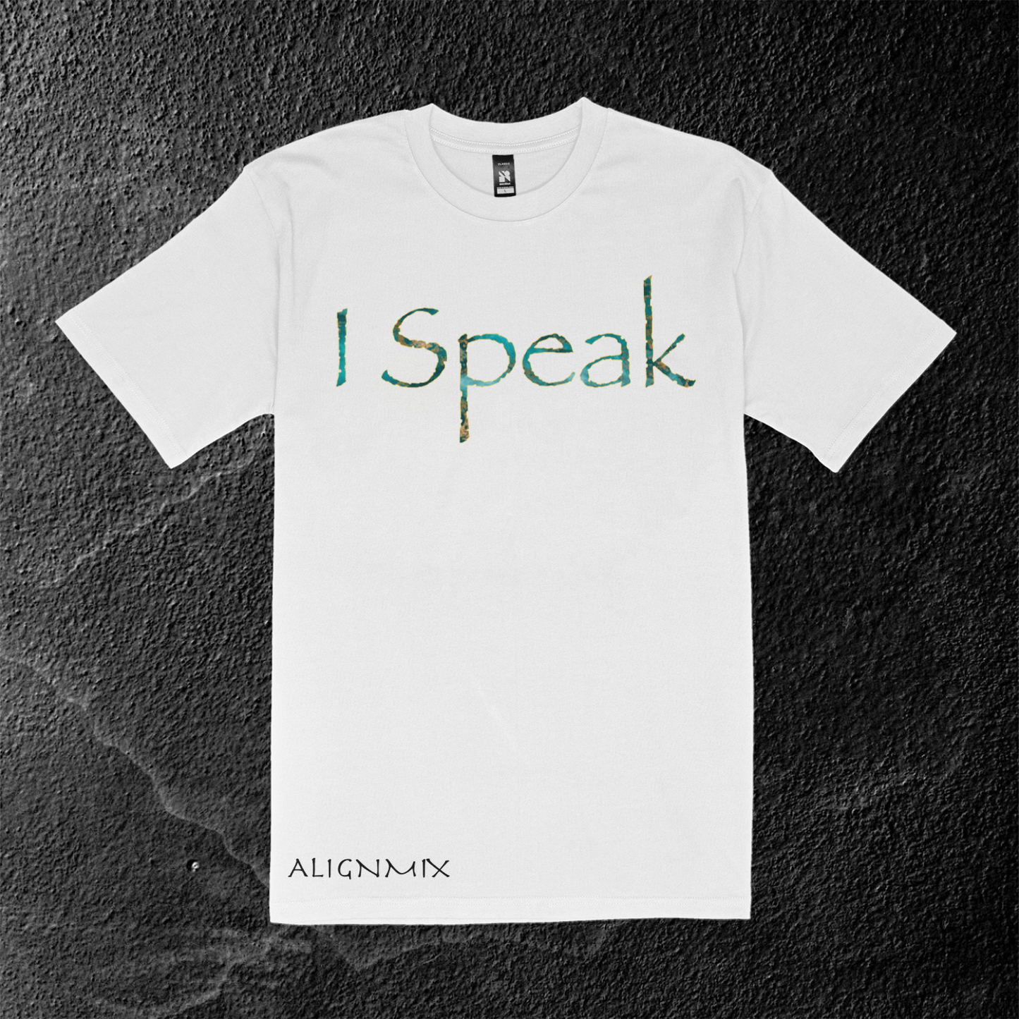 Gsmuv | Chakra Affirmations Meditation Gift | Throat Chakras | Turquoise Stone " I Speak" Affirmation T-shirt