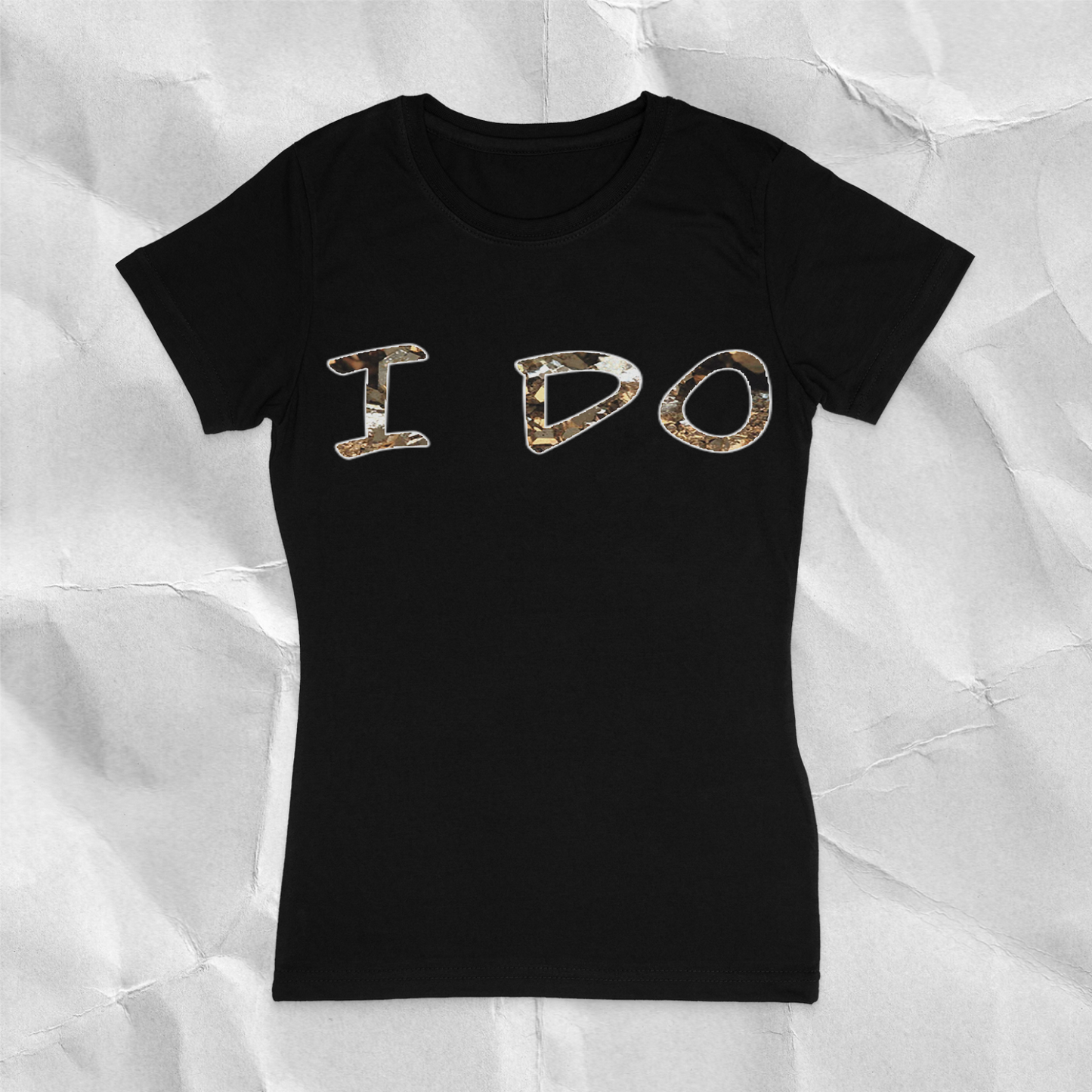 Gsmuv | Chakra Affirmations Meditation Gift | Solar Plexus | Pyrite Stone " I Do"  Affirmation Women T-shirt