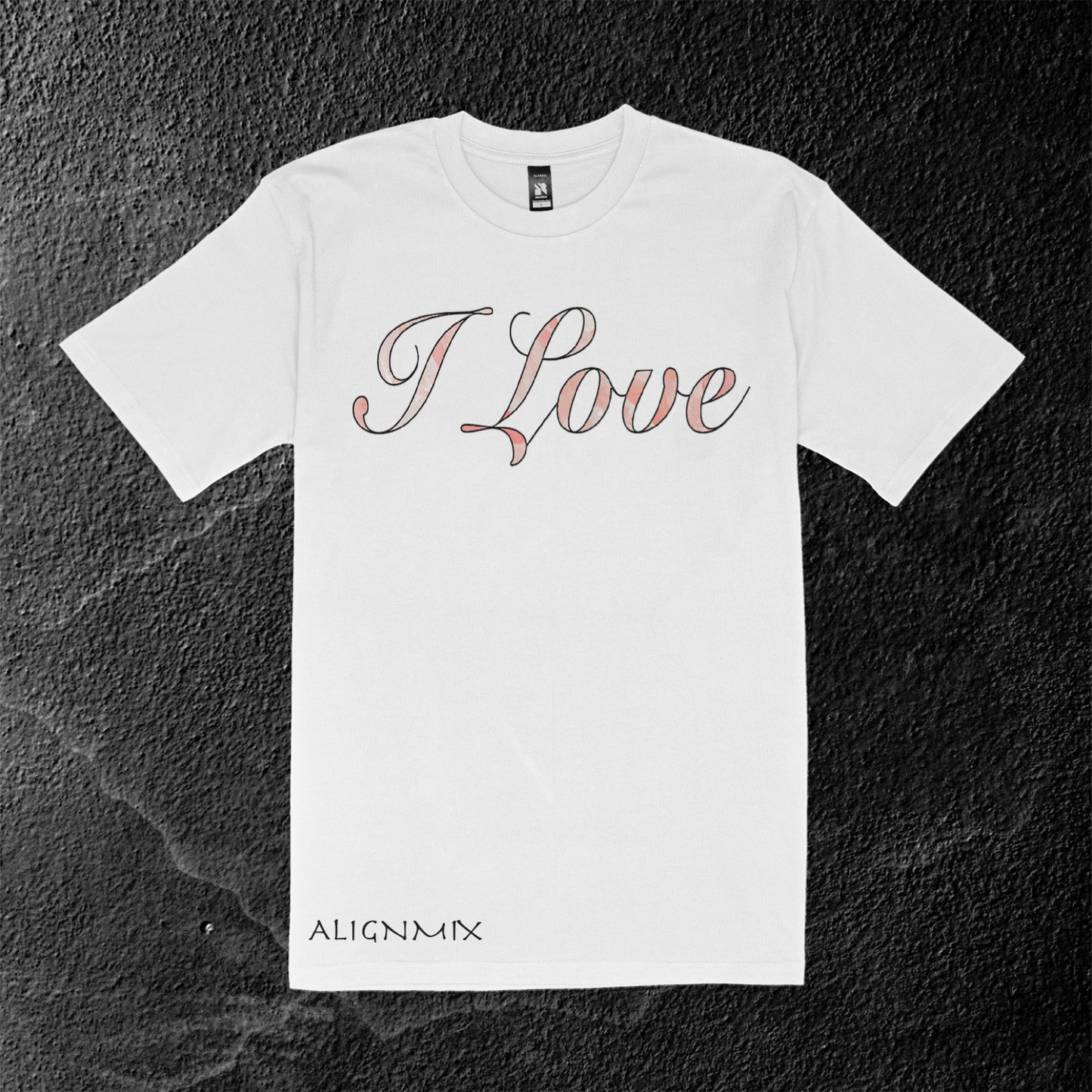 Gsmuv | Chakra Affirmations Meditation Gift | Heart Chakras | Rose Quartz Stone " I Love" Affirmation T-shirt
