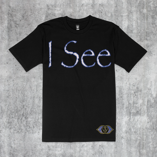 Gsmuv | Chakra Affirmations Meditation Gift | Third Eye Chakras | Lapis Lazuli Stone " I See" Affirmation T-shirt