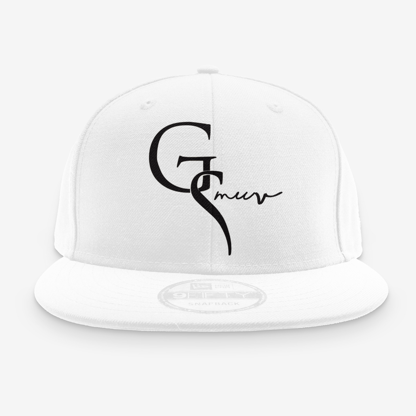 White New Era Hat with logo of GSMUV